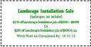 Landscape Installation Sale Coupon